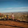 The initial climb from the starting line.