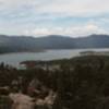 Stunning view of Big Bear Lake from on top of Castle Rock.