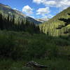 Looking east towards Gray Wolf Pass from Bear Camp.