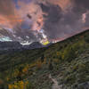 Evening Fall Colors in Rocky Mountain National Park.