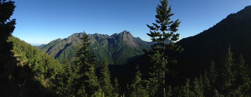 Once you get above the treeline, look back for an incredible 180-degree ...