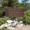 When you reach the PCT, you'll find this sign.