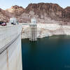 Right up against the Hoover Dam.