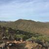 Looking towards Ridgeback Overlook from Apache Vista.