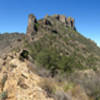 Around halfway up the Lost Mine trail, views of Casa Grande and Juniper Canyon