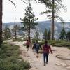 Taking the Pohono Trail to get to Taft Point, a 2 mile round trip!