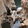 The view of the Bourke's Luck Potholes. The potholes are a pretty interesting rock formation caused by the running water.