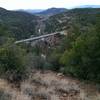 Midgely Bridge spans the valley below the Wilson Mountain Trail.