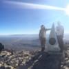 At the summit of Guadalupe Peak with my brother after ascending the trail of the same name.