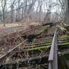 Recent railway repair at the downriver end of the trail left some items behind.