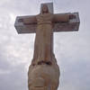 The 29 foot tall limestone Mount Cristo Rey monument, commonly called "Christ of the Rockies."