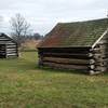 Recreation of soldier huts used during the winter encampment of 1777-1787