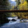 Crossing the North Fork of the Skokomish River in Olympic National Park