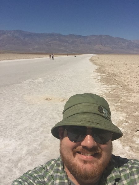 Hiking in Badwater Basin at 114 degrees!