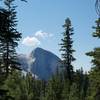 Half Dome begins to appear as you near Snow Creek.