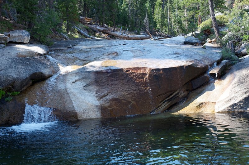 The swimming hole at Snow Creek offers a great place to cool off after a long hike.