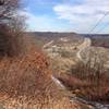 Looking ahead, you can see the next mile of RCT, down the utility corridor, nearing Rt 28, and then heading up Ridge Road, and back into trails at the top of the hill.