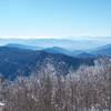 Looking out over the Smokies on the North Carolina side of the AT.