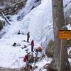 Ice climbers at Crabtree Falls in January.