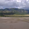 View back toward the Sangre de Cristos and the Visitor Center from High Dune.