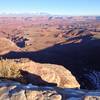 Canyonlands with the La Sal mountains in the background.
