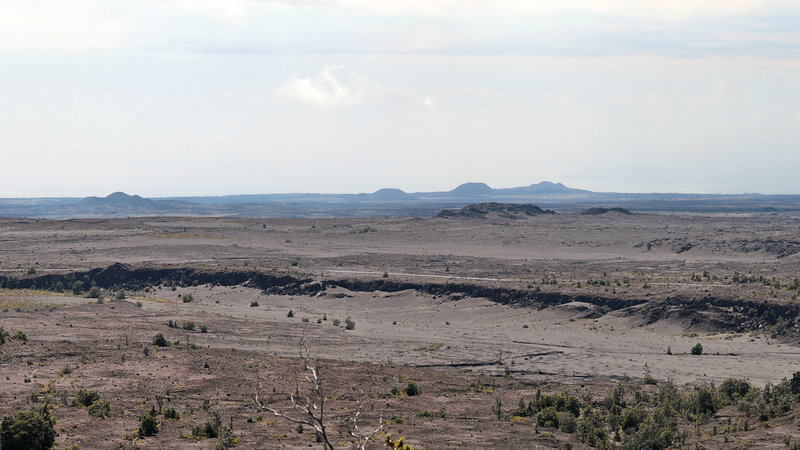 A barren landscape.