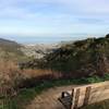 Looking down at Pacifica from the 4k route.