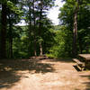 A quiet picnic area along the trail.