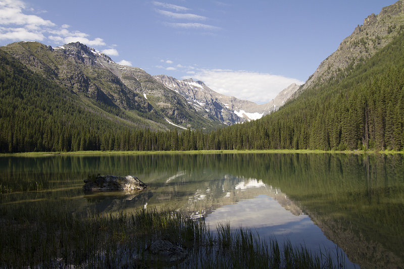 View from the shore of Akokala Lake near the campground.