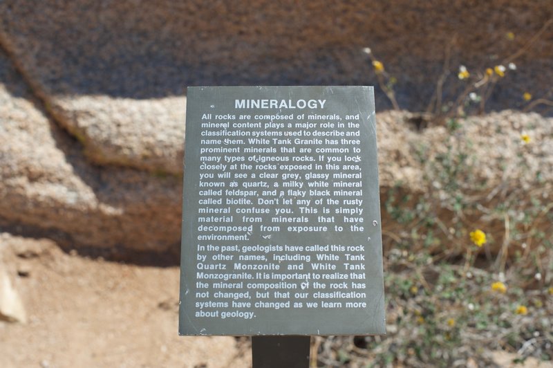 Placards that line the trail to explain what is going on with the geology in the area.