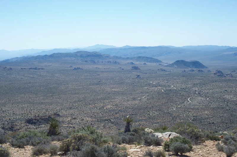 A view on the other side of the mountain overlooking Pleasant Valley to the south.