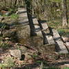The steps of what used to be the Pocosin Mission Church/Schoolhouse.