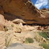 First view of Long House, after the trail is taken into the canyon, but before entering the site.