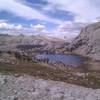 Backpacking in Yosemite - overlooking Vogelsang Lake.
