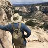West Rim Trail. This white sandstone escarpment is a great part of the hike - spectacular views and nothing but rock trail.