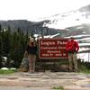 At the Continental Divide prior to hiking the Highline Trail.