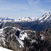 Views of Mt. Stuart and the Enchantments from Navaho Peak.