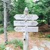 Acadia Mountain trail signage.