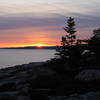 Sunset from Schoodic Point. with permission from Laura Sebastianelli