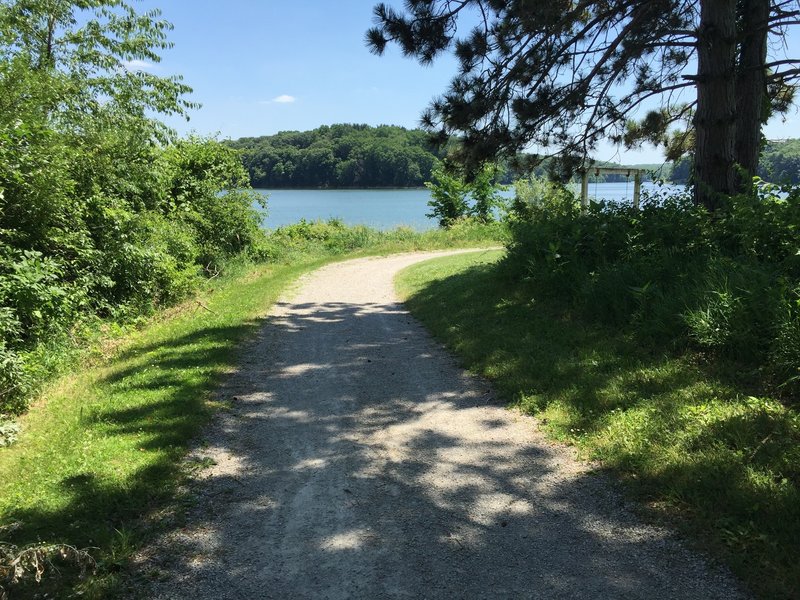 Lake Macbride Trail Map North Shore Trail Along Lake Macbride.