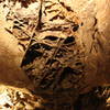 Boxwork can be seen on the cave ceiling.