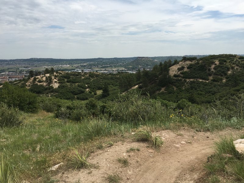 View from the Gold Loop of Castle Rock.