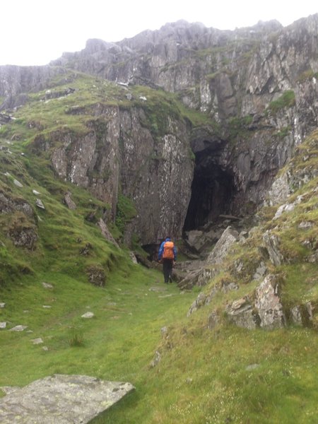 A cave along the route.