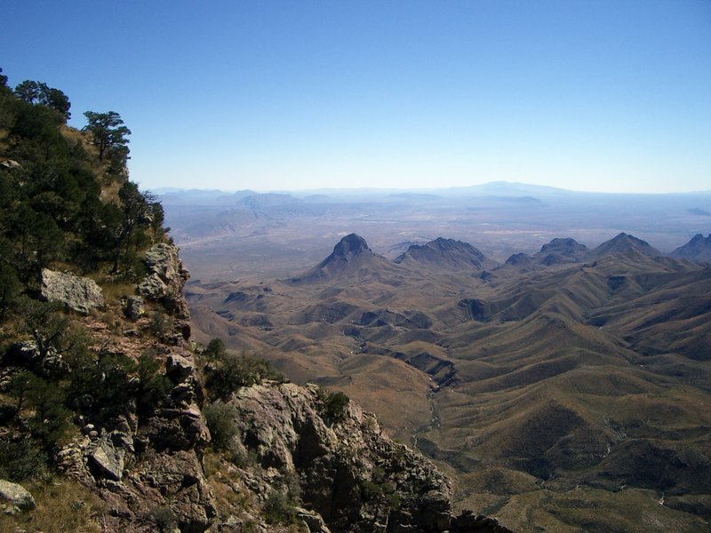 Southwest Rim Trail, Chisos Mountains, Big Bend National Park. with ...