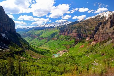 Bridal Veil Falls Hiking Trail Telluride Colorado