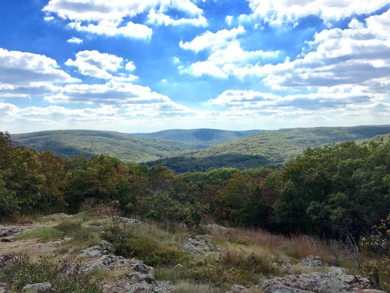 View about 1 mile from the peak of Taum Sauk mountain. Highest point in Missouri.
