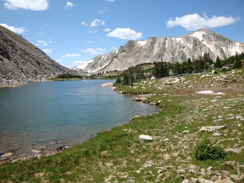 Medicine Bow Peak from Shelf Lakes Trail (109), Snowy Range.