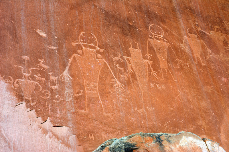 Petroglyphs, Capitol Reef National Park. Photo Credit: NPS/Chris Roundtree