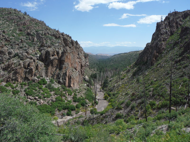 View of the Truchas Peaks in the Sangre de Cristo Mountains looks east ...