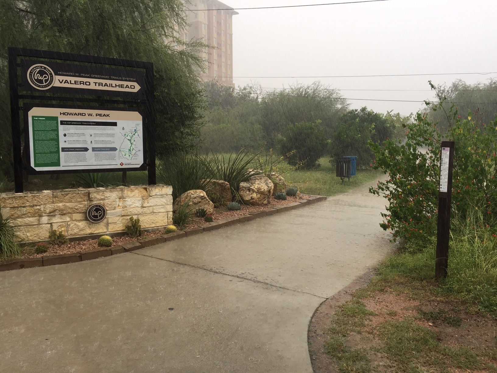 Valero Trailhead At The Leon Creek Greenway Trail